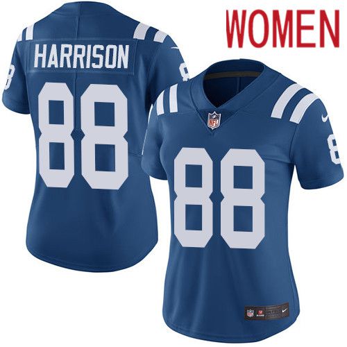 Women Indianapolis Colts #88 Marvin Harrison Nike Royal Blue Rush Limited NFL Jersey